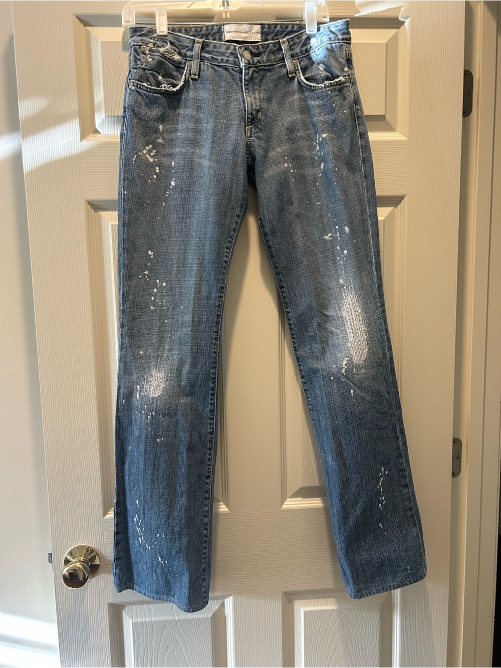 Vintage Paper Denim & Cloth Distressed Straight-Leg women’s Jeans